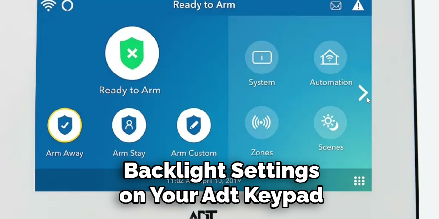 Backlight Settings on Your Adt Keypad