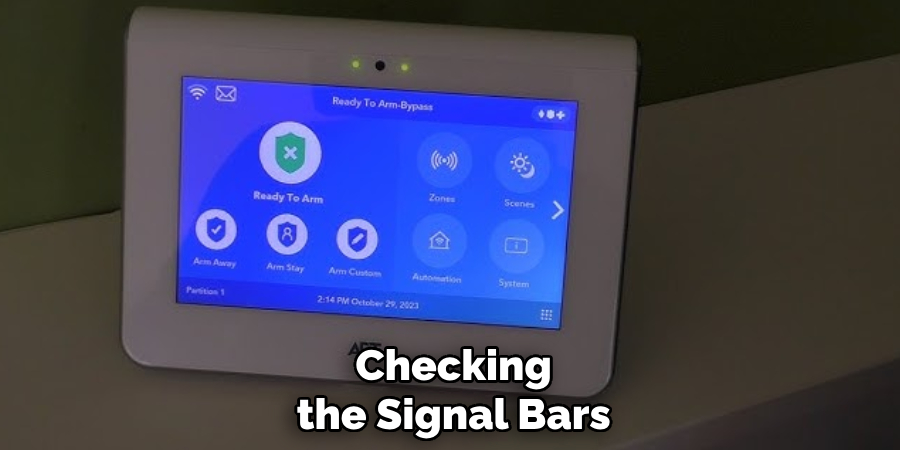 Checking the Signal Bars