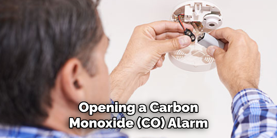 Opening a Carbon Monoxide (CO) Alarm