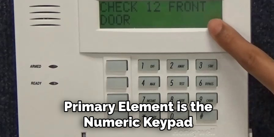 Primary Element is the Numeric Keypad