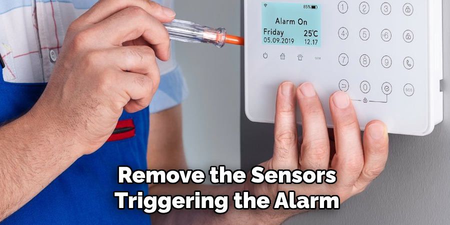 Remove the Sensors Triggering the Alarm