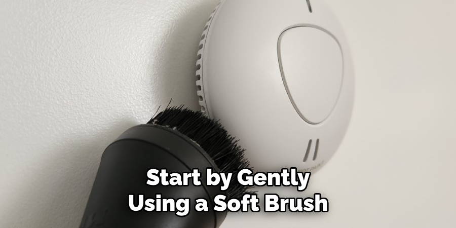 Start by Gently Using a Soft Brush
