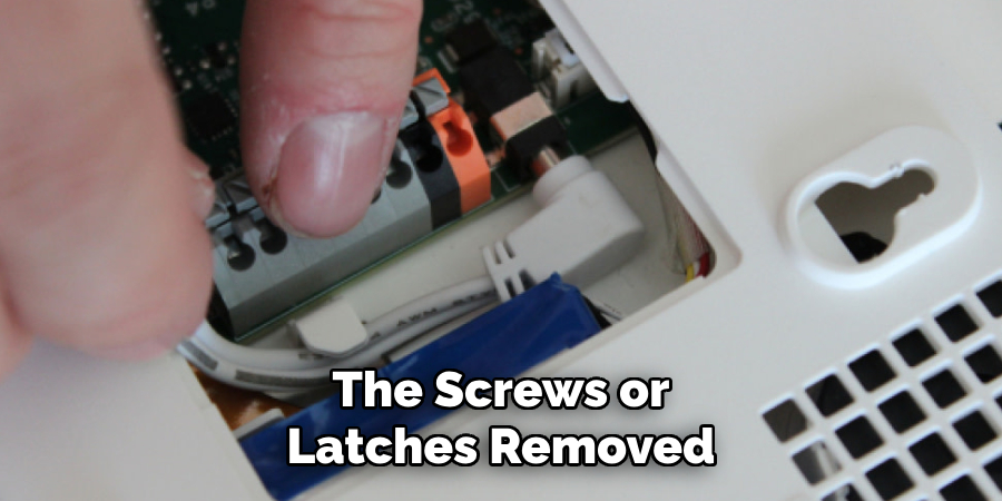 The Screws or Latches Removed