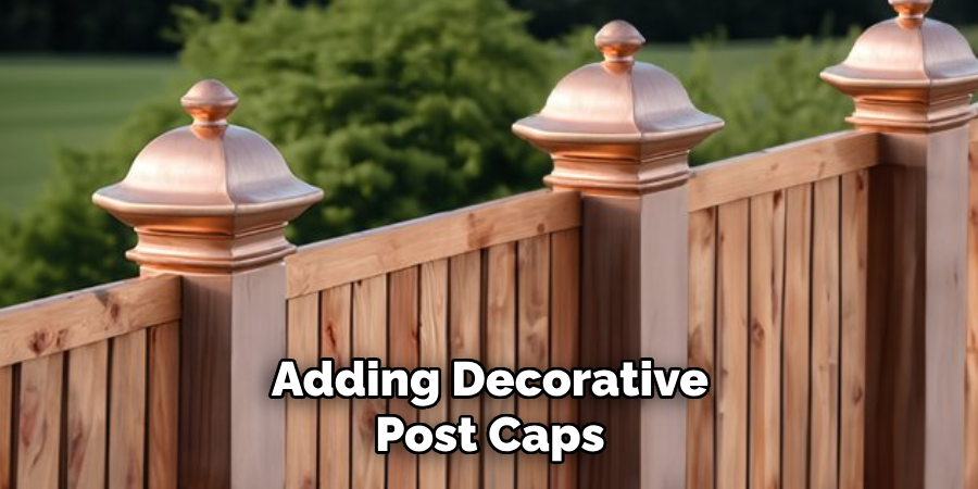 Adding Decorative Post Caps