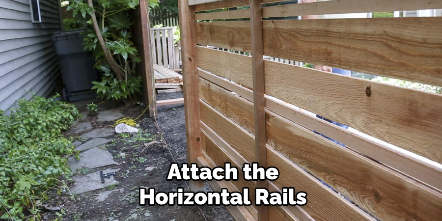 Attach the Horizontal Rails