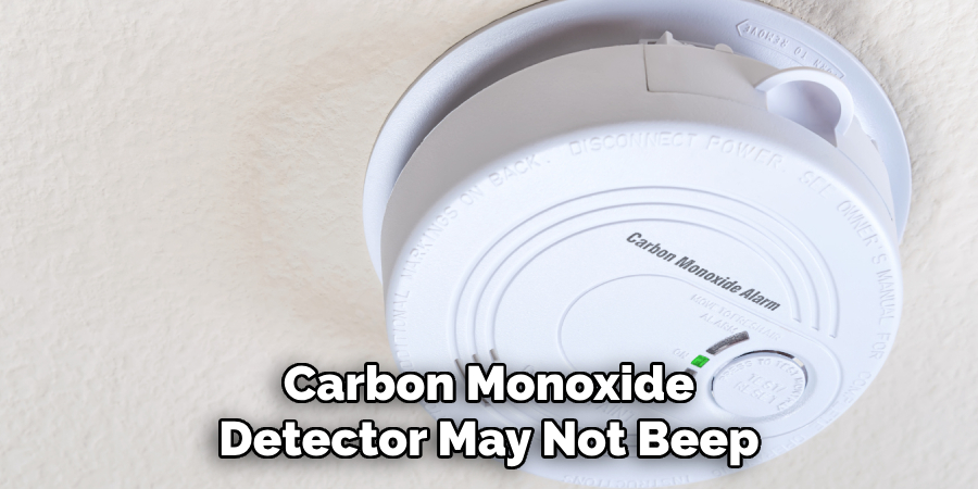 Carbon Monoxide Detector May Not Beep