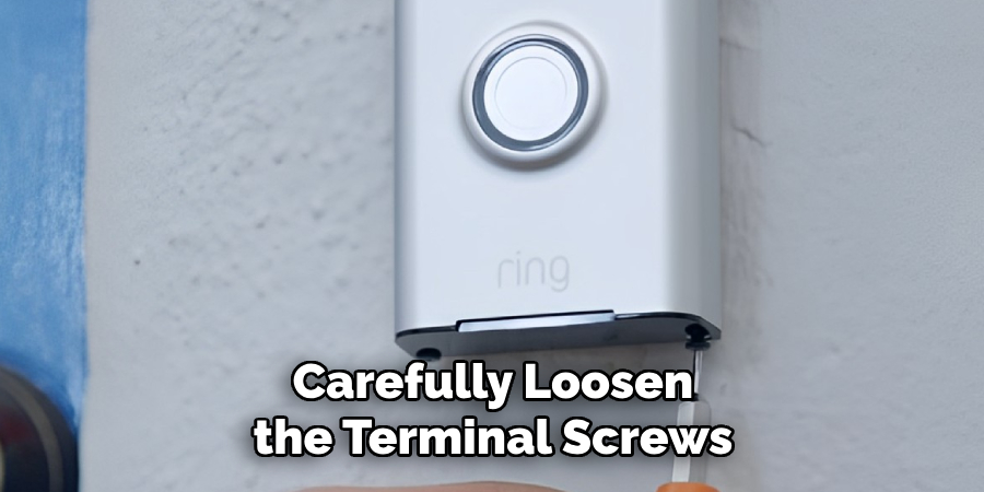Carefully Loosen the Terminal Screws