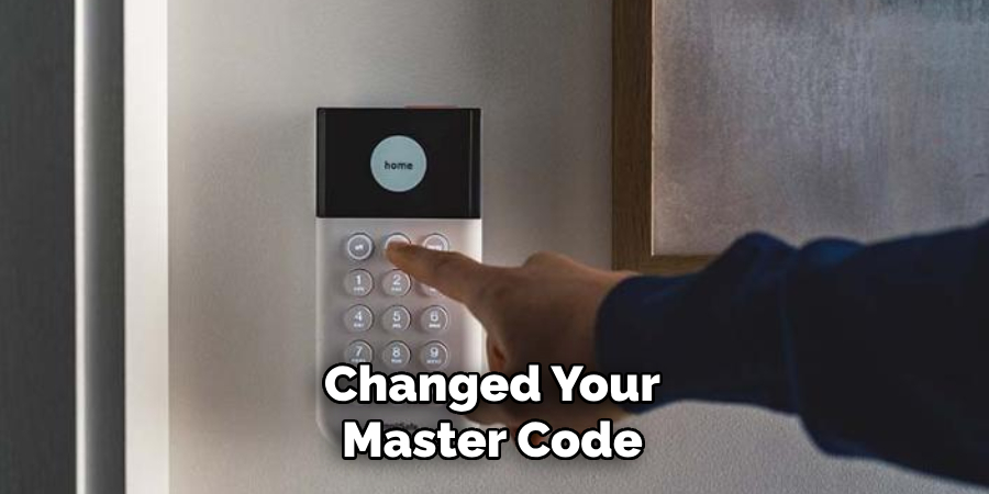 Changed Your Master Code