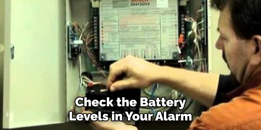 Check the Battery Levels in Your Alarm