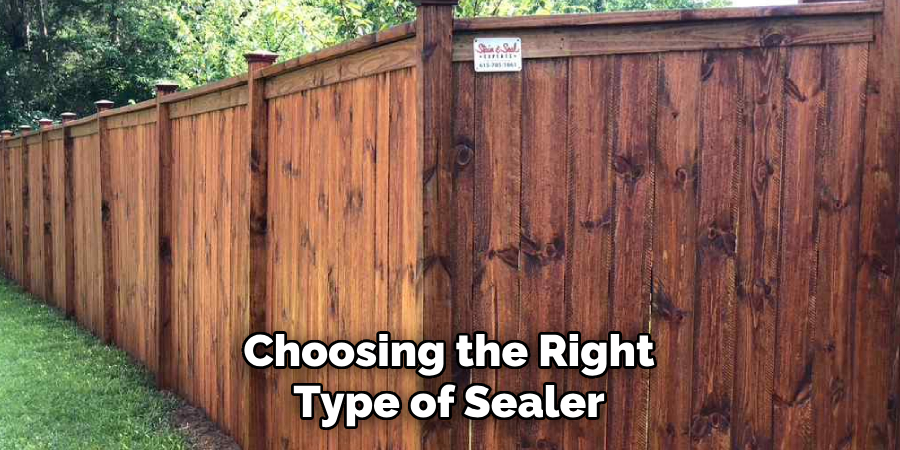 Choosing the Right Type of Sealer