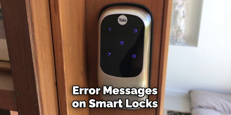 Error Messages on Smart Locks