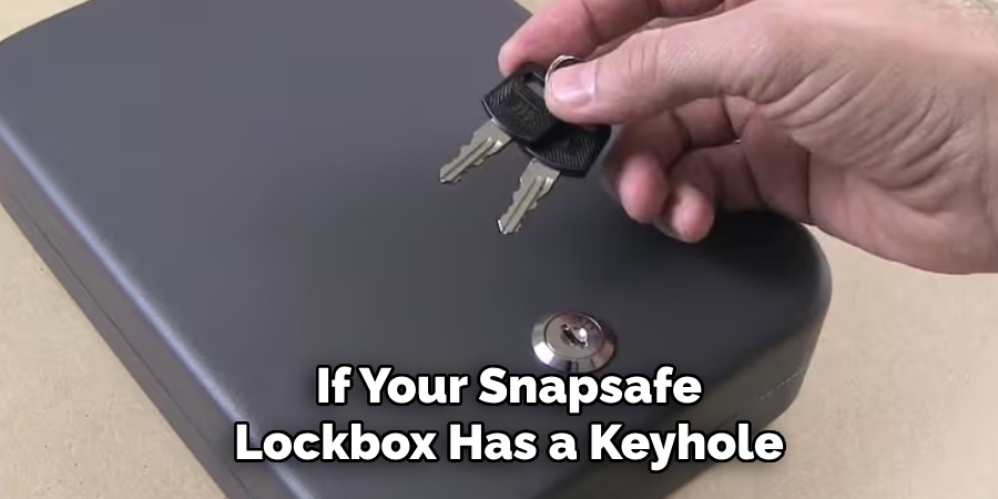 If Your Snapsafe Lockbox Has a Keyhole