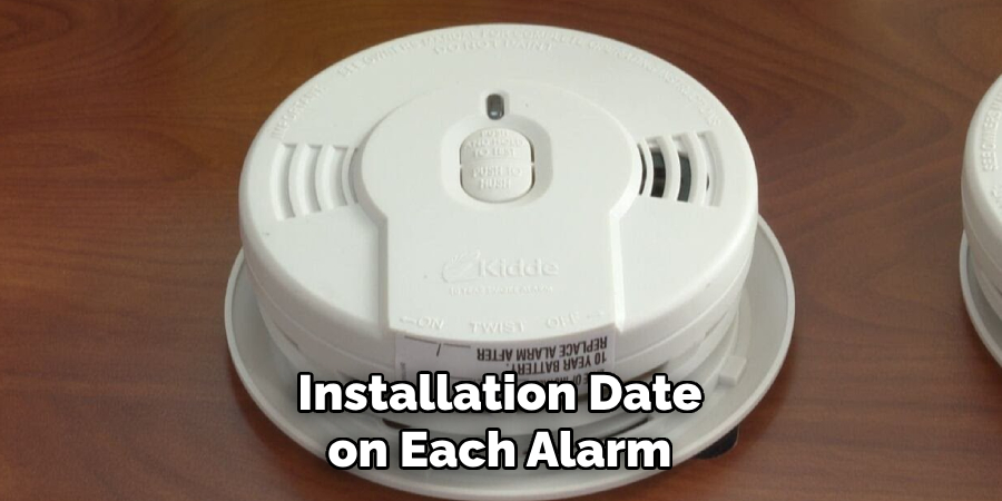 Installation Date on Each Alarm