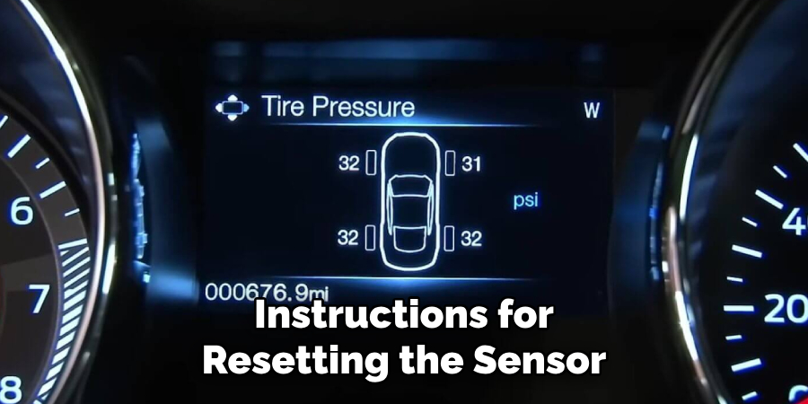 Instructions for Resetting the Sensor