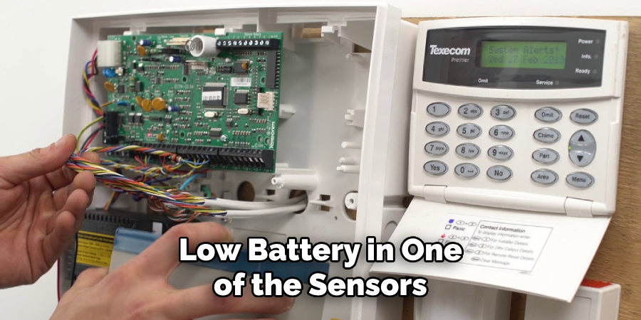 Low Battery in One of the Sensors