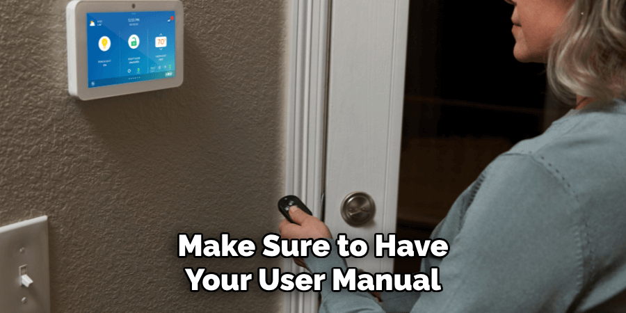 Make Sure to Have Your User Manual