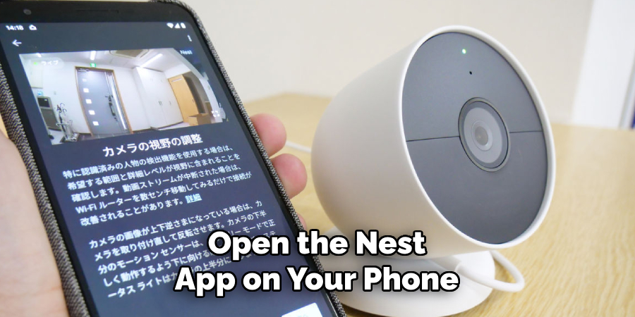 Open the Nest App on Your Phone