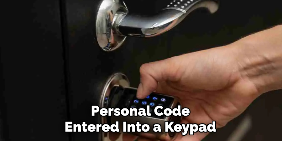 Personal Code Entered Into a Keypad