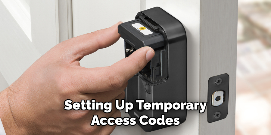 Setting Up Temporary Access Codes