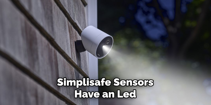 Simplisafe Sensors Have an Led