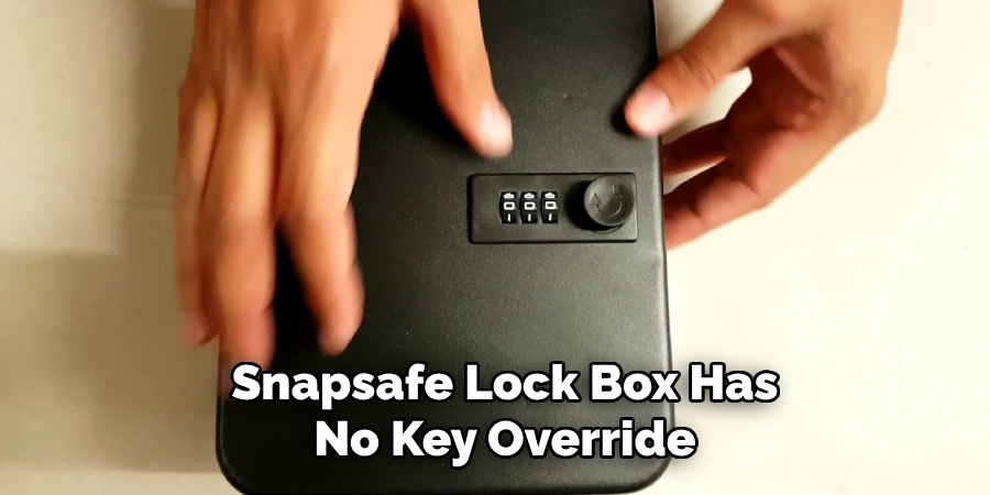 Snapsafe Lock Box Has No Key Override