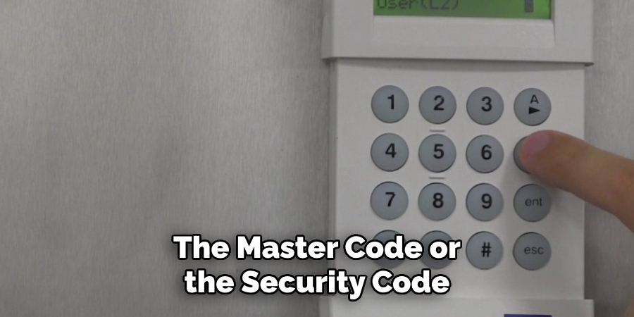 The Master Code or the Security Code