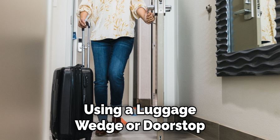 Using a Luggage Wedge or Doorstop