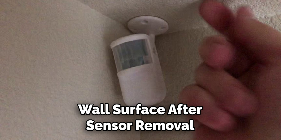 Wall Surface After Sensor Removal