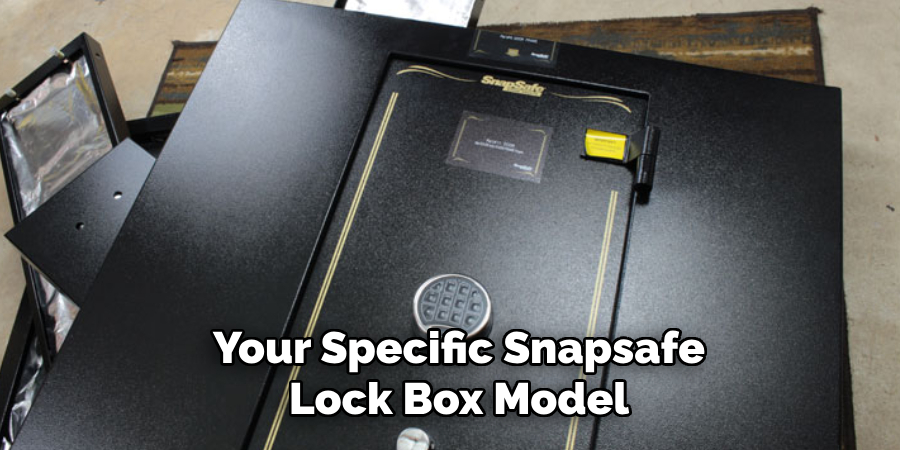 Your Specific Snapsafe Lock Box Model