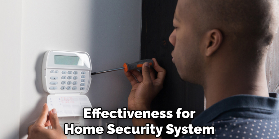 Effectiveness for
Home Security System