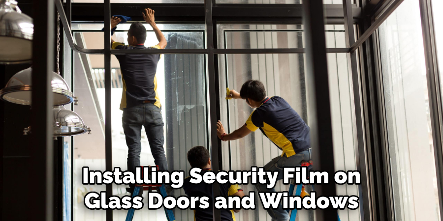 Installing Security Film on Glass Doors and Windows