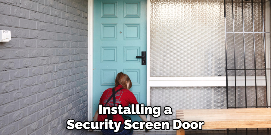Installing a Security Screen Door