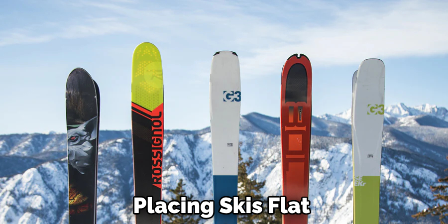 Placing Skis Flat 