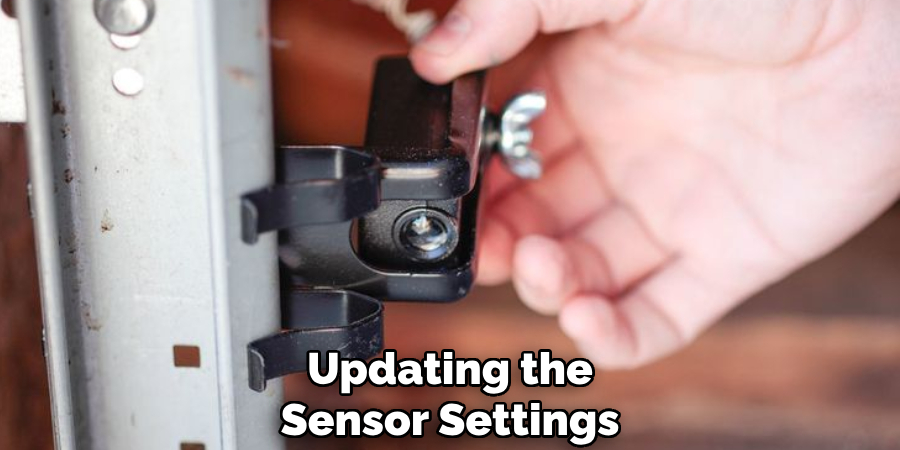 Updating the
Sensor Settings