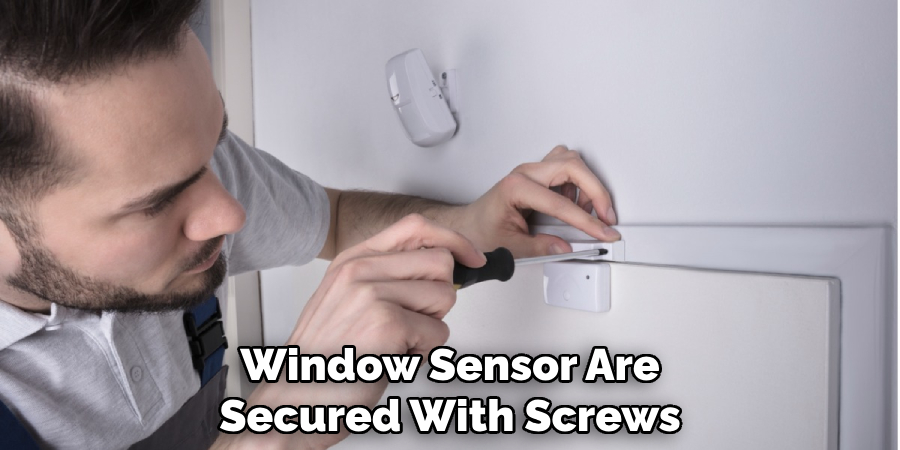 Window Sensor Are Secured With Screws