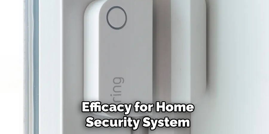 Efficacy for Home
Security System