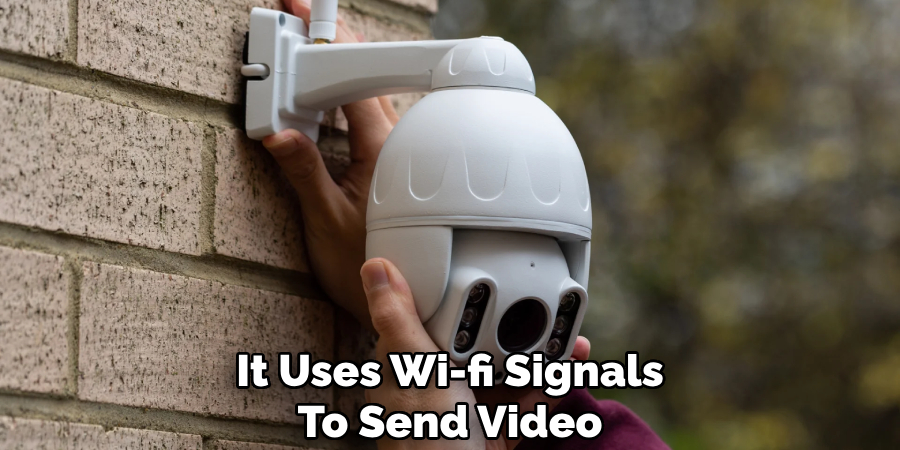 It Uses Wi-fi Signals
To Send Video