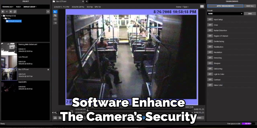Software Enhance
The Camera’s Security