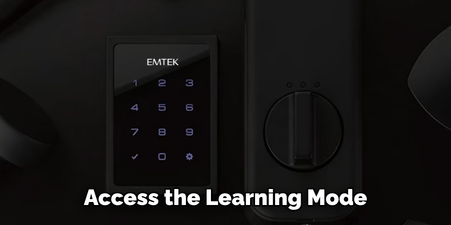 Access the Learning Mode