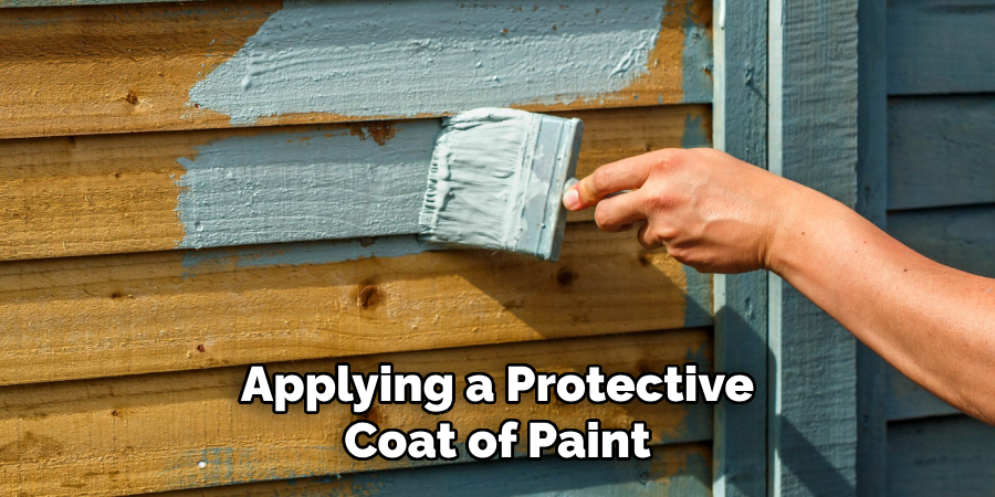 Applying a Protective
Coat of Paint