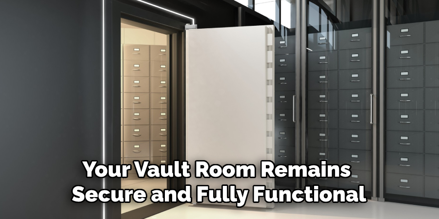 Ensure That Your Vault Room 
Remains Secure and Fully Functional