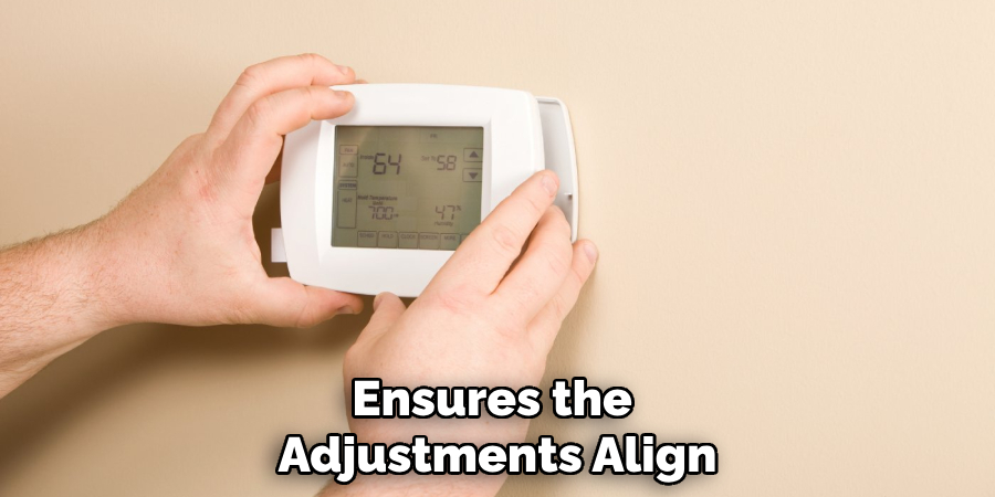 Ensures the 
Adjustments Align