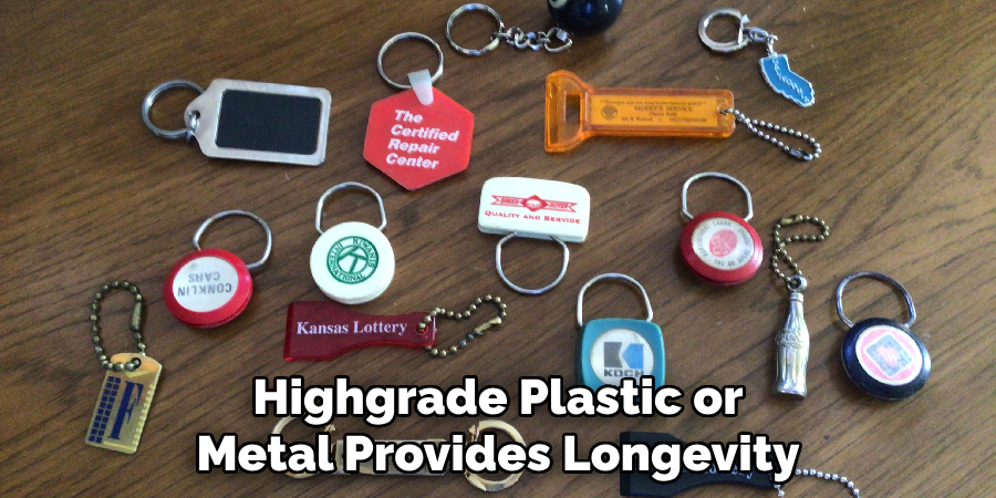 Highgrade Plastic or
Metal Provides Longevity