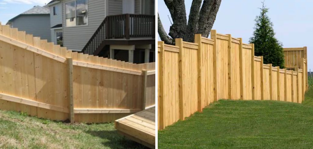 How to Build a Wood Fence on a Slope