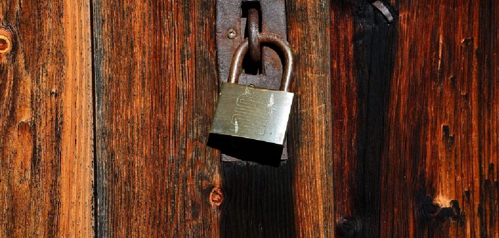 How to Lock Barn Door From Outside