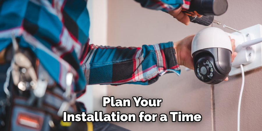 Plan Your
Installation for a Time