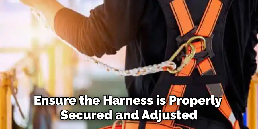 Ensure the Harness is Properly 
Secured and Adjusted