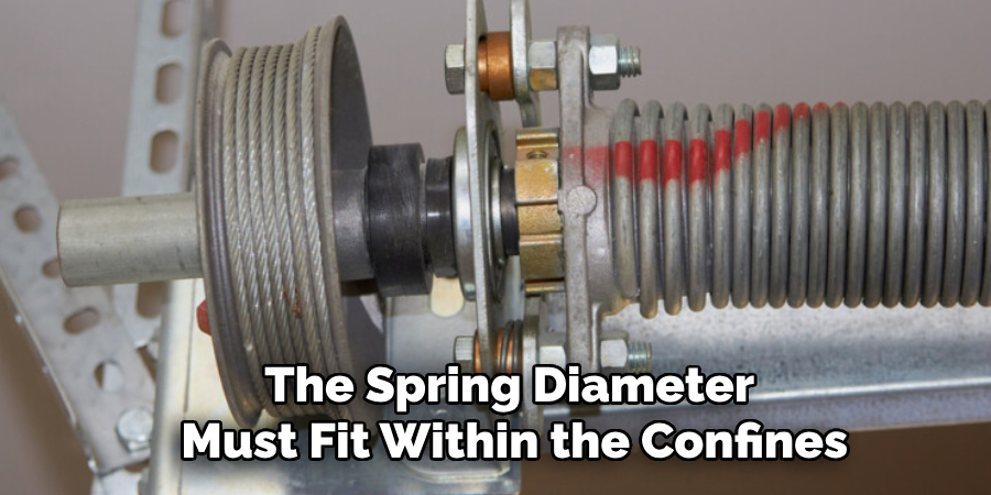 The Spring Diameter 
Must Fit Within the Confines