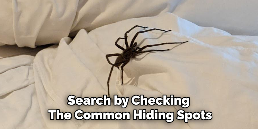 Search by Checking 
The Common Hiding Spots