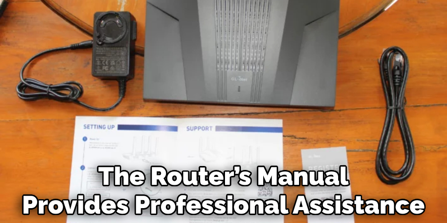 The Router’s Manual Provides Professional Assistance